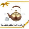 Stainless steel tea pot tea kettle with tea hold